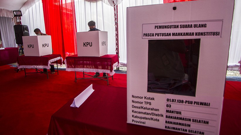 KPU Kota Banjarmasin Gelar Pemungutan Suara Ulang Pilkada 2020 - Bagian 1