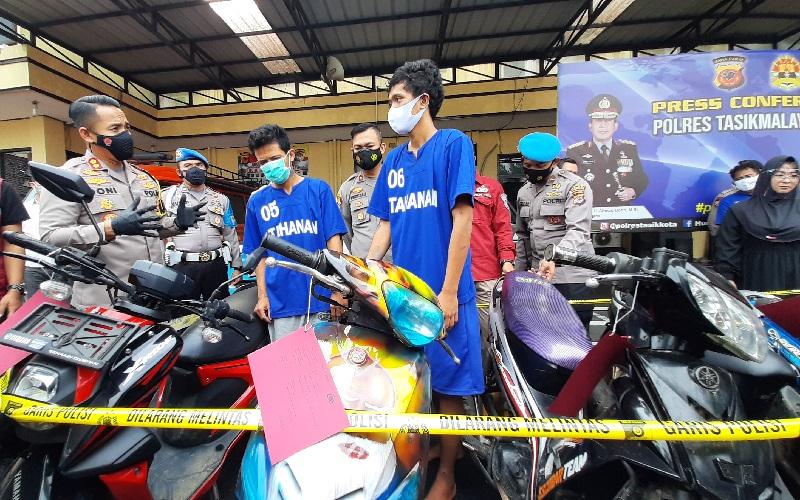 Gulung Komplotan Curanmor Tasikmalaya, Polisi Tangkap 4 Tersangka dan Sita 9 Motor Curian