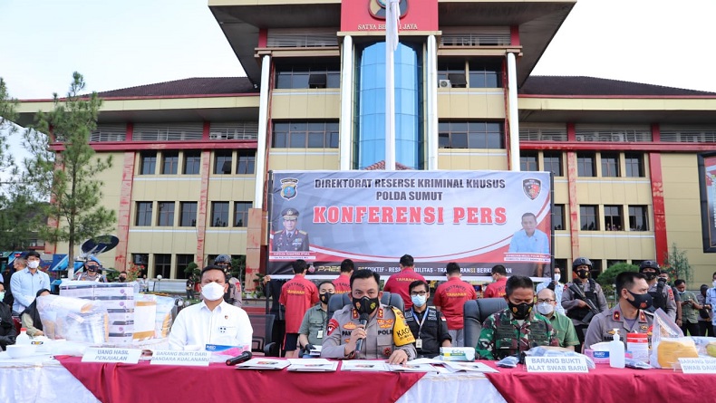 Polda Sumut: Keuntungan Rapid Test Bekas di Bandara Kualanamu Rp30 Juta Per Hari