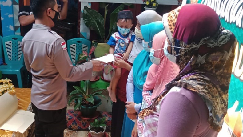 Polres Kepulauan Sangihe Santuni Anak-Anak Panti Asuhan Sitti Maryam