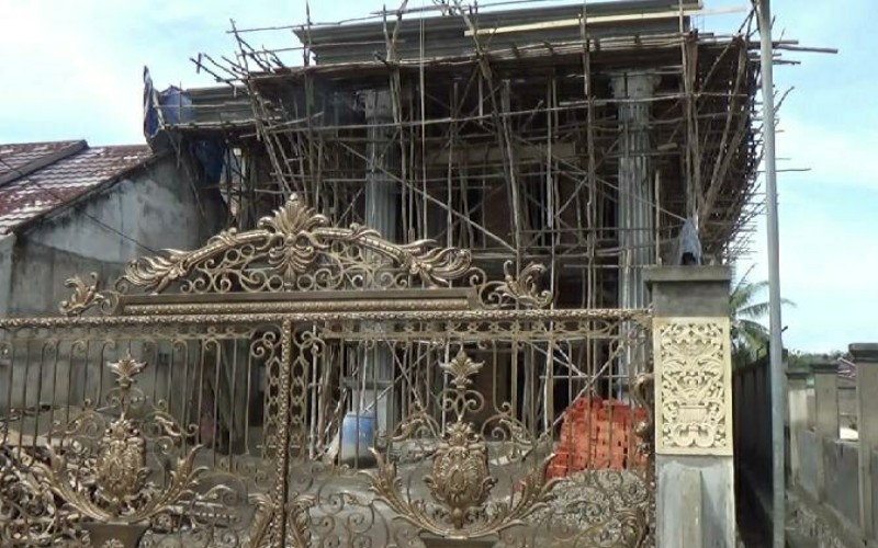 Tersangka Kasus Antigen Bekas Warga Lubuklinggau yang Sedang Bangun Rumah Mewah  