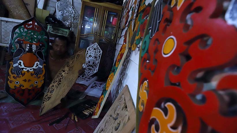 Kerajinan Talawang Khas Palangkaraya Bertahan di Tengah Pandemi - Bagian 2
