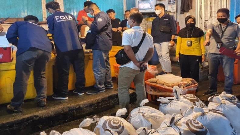 Gerebek Gudang di Pasar Induk Jakabaring, Polisi Sita 8,3 Ton Ikan Giling Berformalin