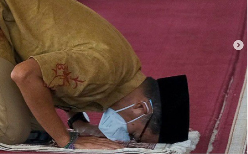 Sandiaga Salat di Masjid Rahmatullah Bangunan Kokoh Meski Diterjang Tsunami Aceh