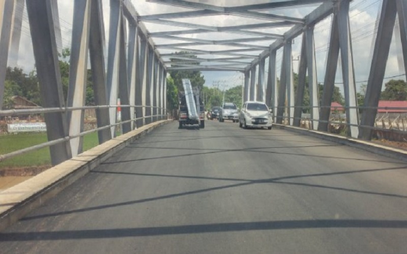 Jembatan Tabanio II Tanah Laut Sudah Berfungsi 2 Jalur