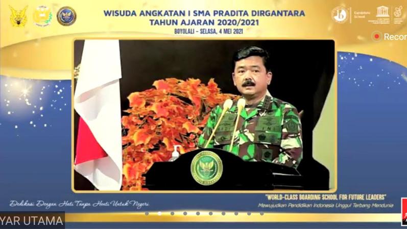 Panglima TNI Beri Semangat Wisudawan SMA Pradita Dirgantara Boyolali