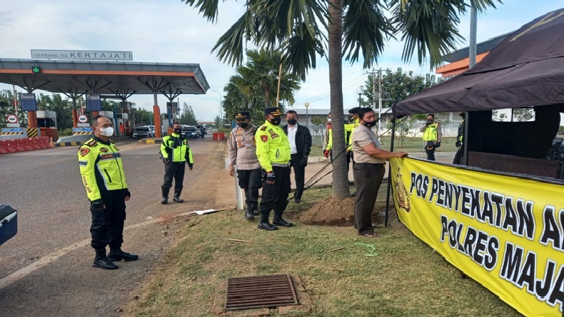 Ada 11 Pos Penyekatan di Majalengka, Petugas Gabungan Siap Halau Pemudik