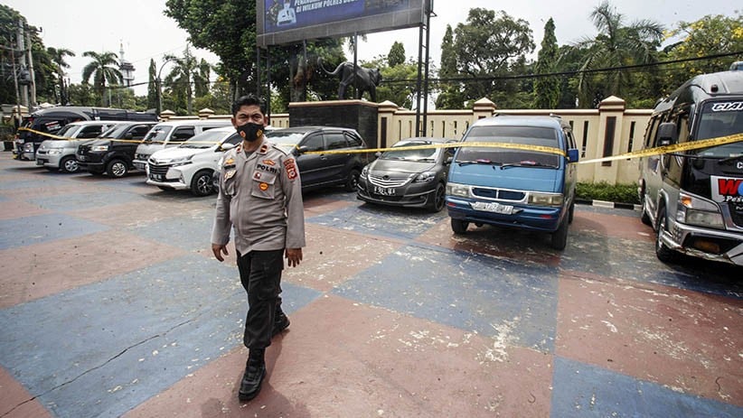 9 Mobil Travel Gelap Bawa Pemudik Disita Satlantas Polres Bogor - Bagian 1