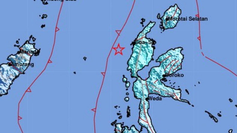 Gempa Bumi Tektonik M5,7 di Halmahera Dirasakan hingga Manado dan Bitung 
