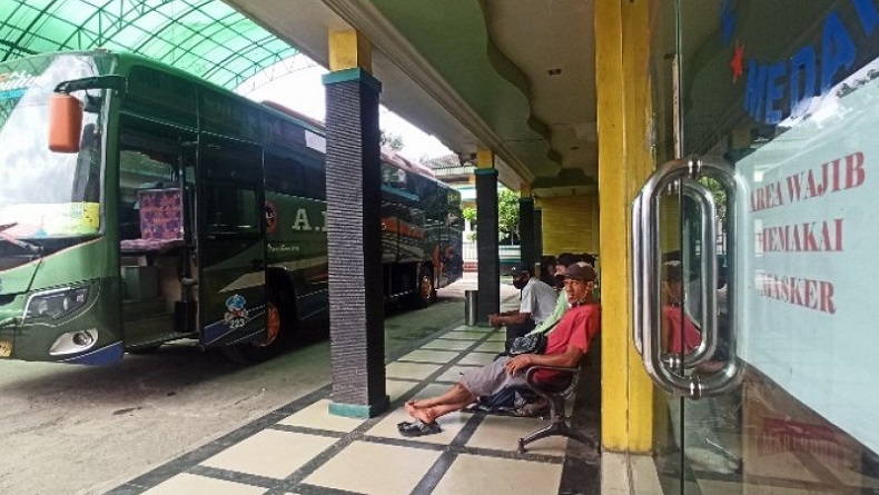 Pemerintah Larang Mudik, Perusahaan Bus di Medan Hentikan Operasional