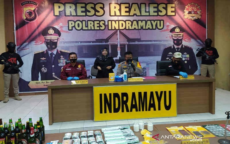 44 Pengedar dan Kurir Narkoba di Indramayu Ditangkap, Polisi Sita Sabu dan Ganja