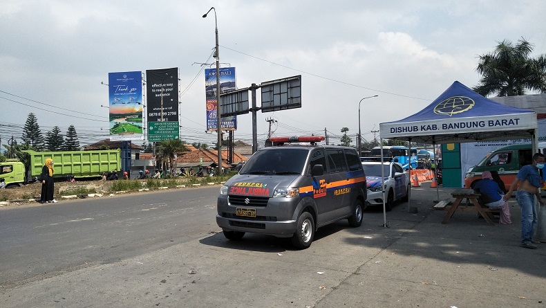 Mudik Aglomerasi Dilarang, Dishub KBB Buat 4 Posko Penyekatan Tambahan di Perbatasan