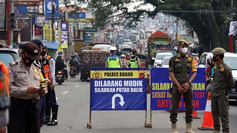 Kawasan Parung Bogor Disekat, Kendaraan Pemudik Diminta Putar Balik - Bagian 1