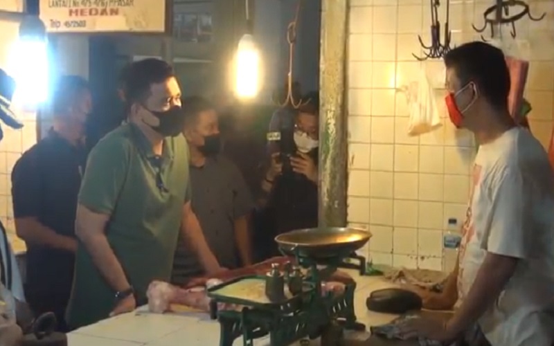 Wali Kota Medan Bobby Nasution Sidak Pasar Tradisional 