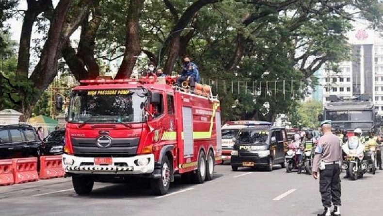 Jelang Lebaran, Medan Disemprot Disinfektan Skala Besar