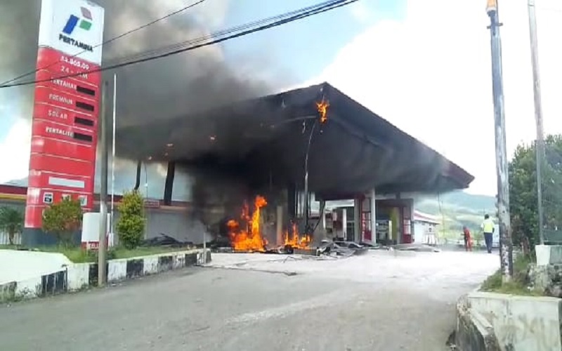 SPBU Mena Manggarai Kebakaran, Warga Sekitar Panik Berlarian