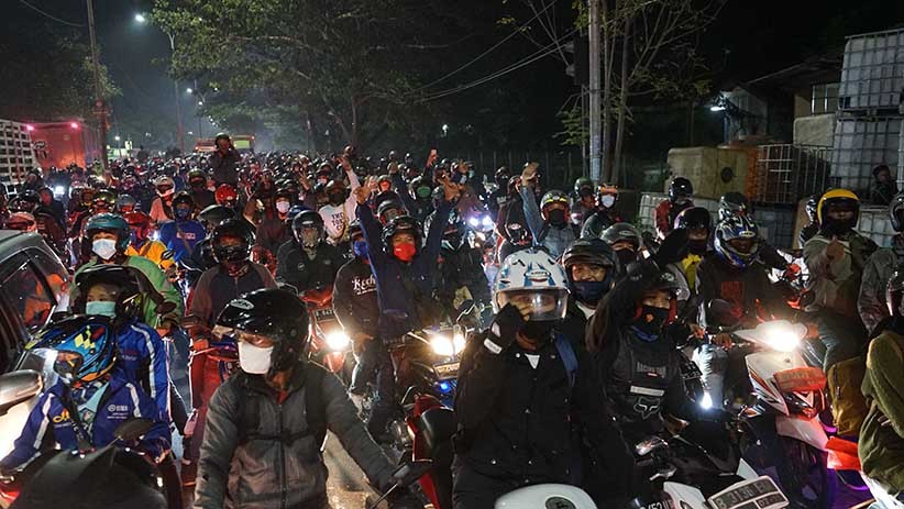 Arus Balik Lebaran, Pemudik Sepeda Motor Mulai Ramai di Palembang