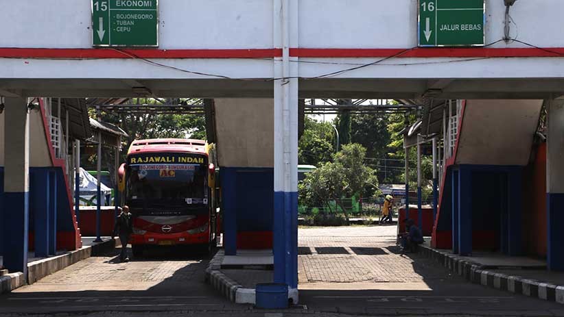 Suasana Lengang Terminal Purabaya Tidak Angkut Penumpang - Bagian 2