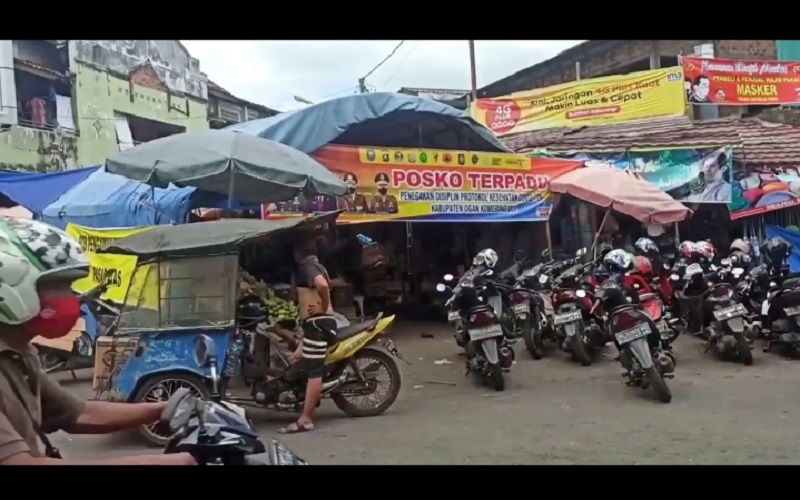 Posko Pengawasan Prokes di OKU Dijadikan Lapak Pedagang dan Parkir