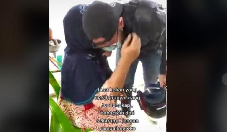 Bikin Terharu, Video Viral Pemuda di Medan Beri Kejutan ke Orang Tua saat Pulang Kampung
