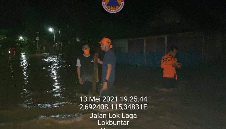 Lebaran Hari Pertama, Banjir dan Longsor Landa 2 Kabupaten Kalsel 