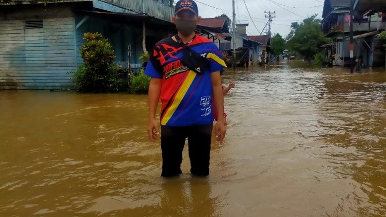 Banjir Rendam 5 Desa di Kapuas Hulu saat Lebaran, Warga Tak Bisa Salat Id