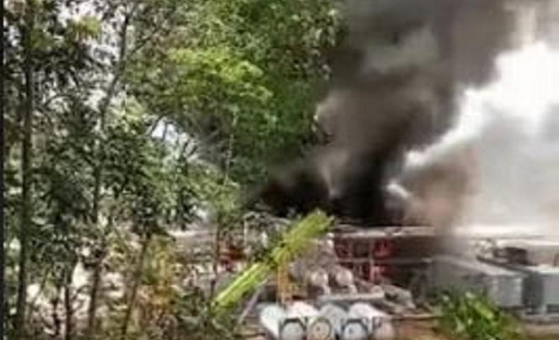 Kebakaran di Lokasi PT SMGP di Madina, Warga Ketakutan Lari Terbirit-birit