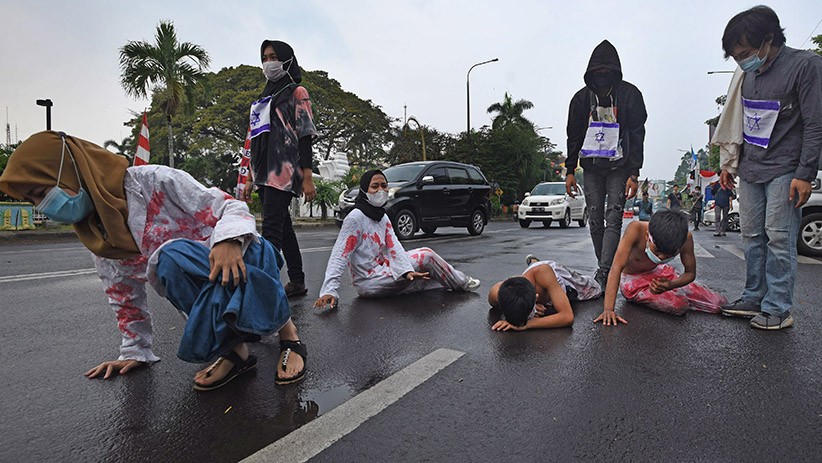 Aksi HMI Bakar Bendera Israel - Bagian 3