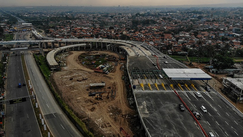 Penampakan Simpang Susun Cileunyi, Menghubungkan Tol Purbaleunyi dan Cisumdawu - Bagian 1
