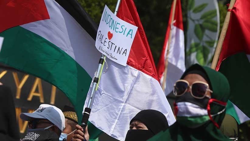 Aksi Bela Palestina, Massa Injak-Injak Bendera Israel - Bagian 4