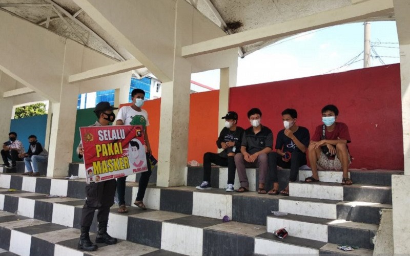 Polisi Pantau Protokol Kesehatan Tempat Keramaian di OKU