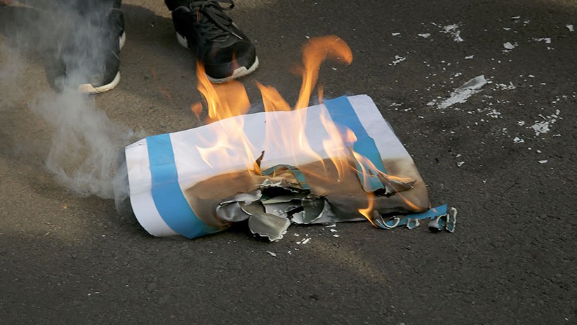 Aksi Bakar Bendera Israel di Kedubes AS - Bagian 2