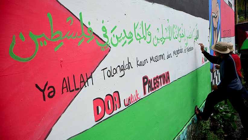 Warga Depok Buat Mural Dukungan untuk Rakyat Palestina - Bagian 2
