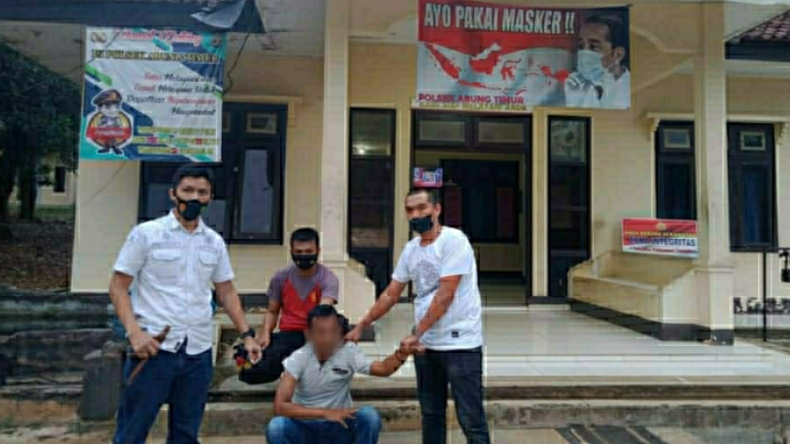 Todong Warga Pakai Sajam, Pelaku Begal di Lampung Utara Digerebek Polisi