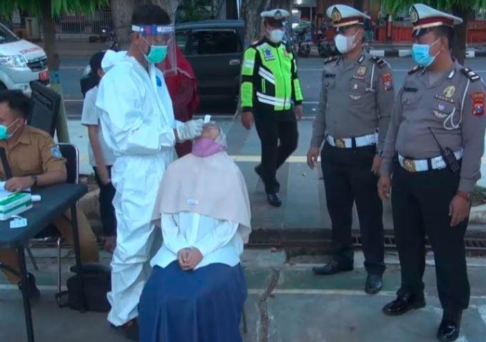 Bawa Surat Rapid Test Palsu, Pemudik di Lamongan Diamankan Polisi