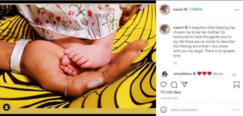 Naomi Campbell Lahirkan Anak Pertama di Usia 50 Tahun, Ini Potret Sang Anak