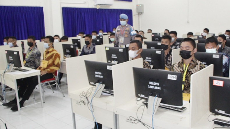 1.337 Peserta Seleksi Bintara Tes Psikologi Penerimaan Polri di Sulut Gunakan Sistem CAT