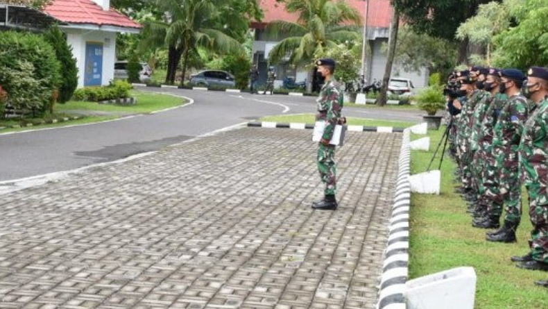 Danlantamal VIII Manado Imbau Personel Patuhi Prokes Cegah Covid-19