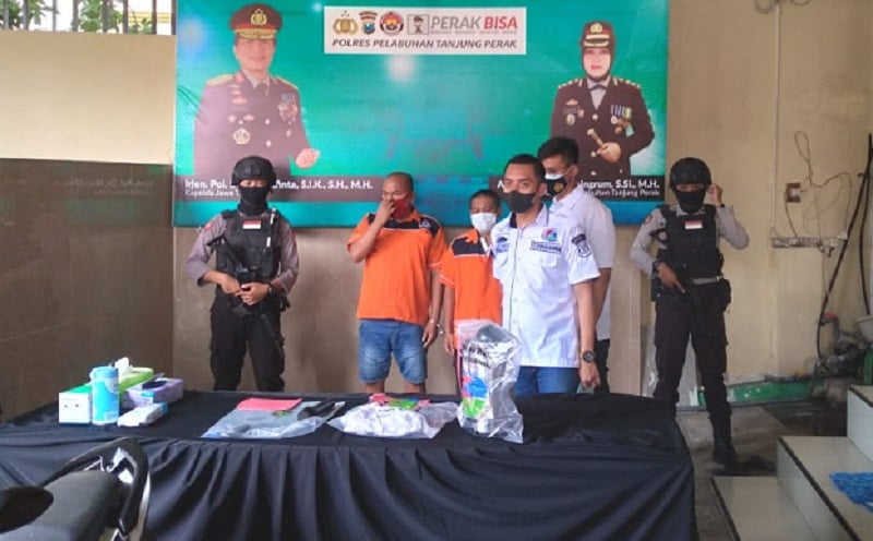 Polres Tanjung Perak Gagalkan Penyelundupan Paket Sabu Asal Malaysia 
