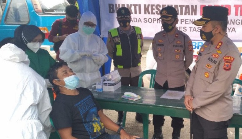 Seorang Calon Penumpang dan Pedagang di Terminal Singaparna Tasikmalaya Positif Covid-19