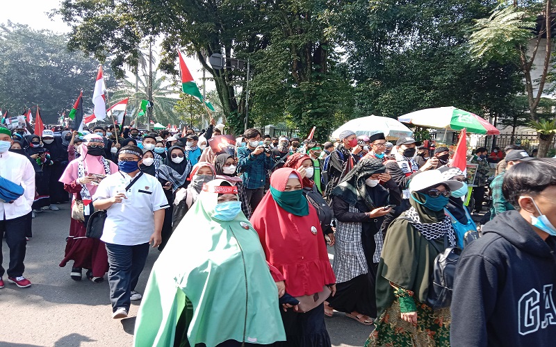 Ini 3 Poin Pernyataan Sikap Umat Islam Jabar Bela Palestina di Gedung Sate Bandung