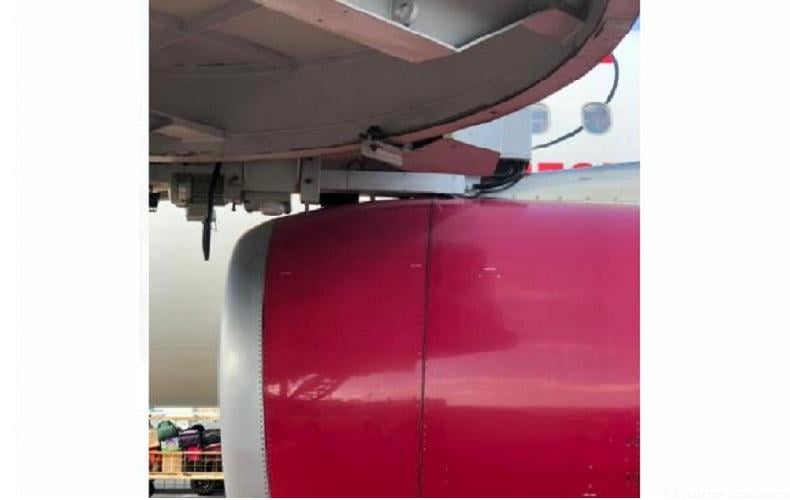 Foto-Foto Penampakan Pesawat Batik Air Tabrak Garbarata di Bandara I Gusti Ngurah Rai