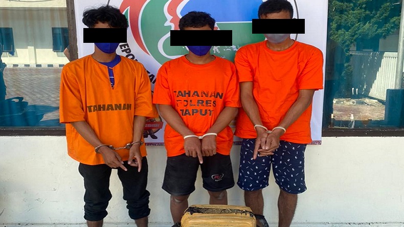 Terjaring Operasi Yustisi, 3 Pemuda Diamankan karena Bawa 30 Kg Ganja Kering di Taput