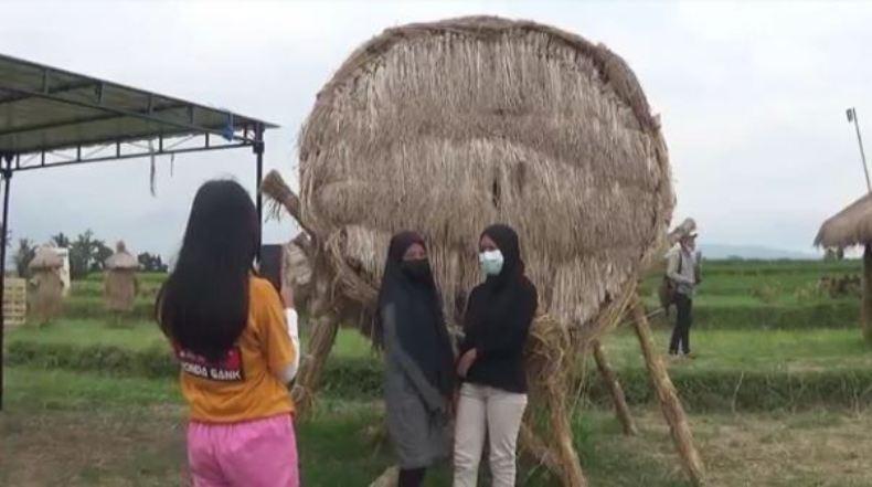 Petani di Desa Ini Sulap Jerami Menjadi Beragam Instalasi Seni 