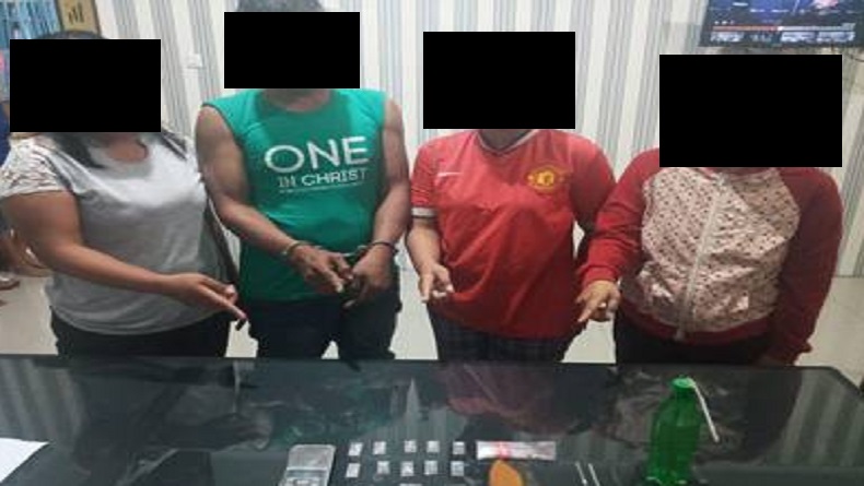Simpan 10 Paket Sabu, 4 Orang Ditangkap Polres Tanah Karo
