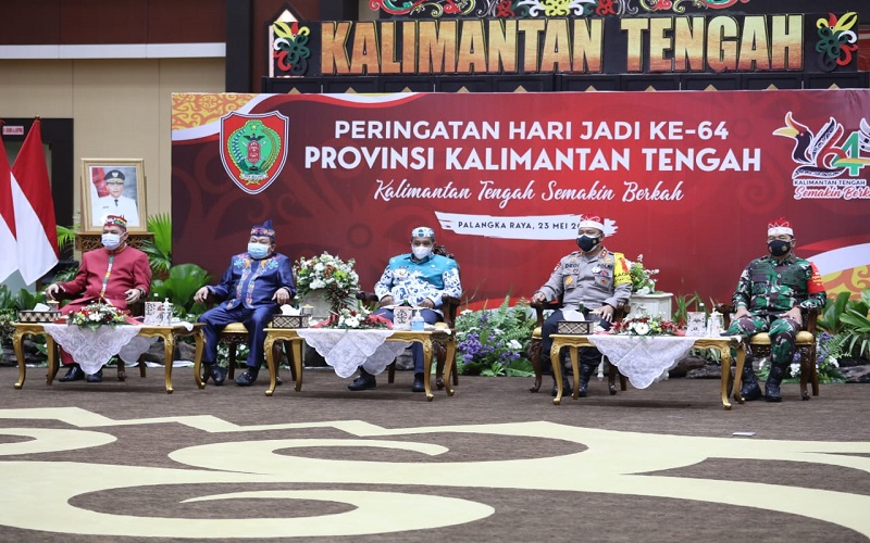 Peringatan Hari Jadi Ke-64 Provinsi Kalimantan Tengah Diperingati Secara Sederhana
