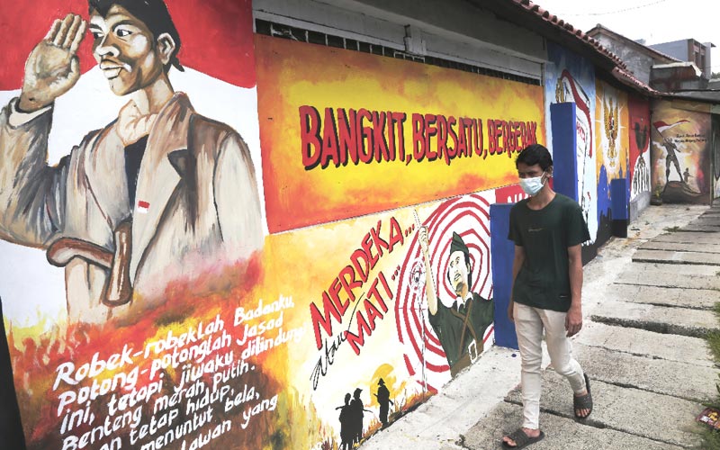 Menanamkan Nilai Pancasila Dan Kepahlawanan Lewat Seni Mural