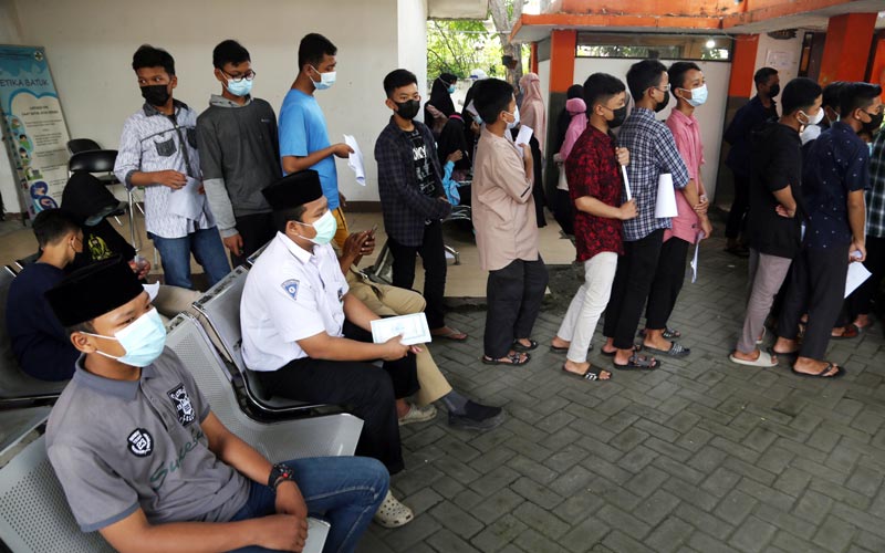 90 Santri di Surabaya Jalani Swab PCR Sebelum Mondok  - Bagian 5
