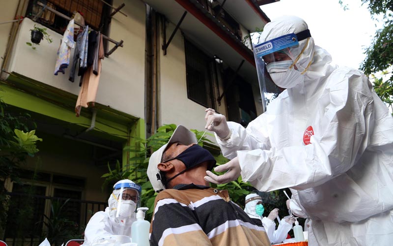 Tes PCR Digelar di Rusun Penjaringansari Surabaya Setelah Belasan Penghuni Terpapar Covid-19 - Bagian 1