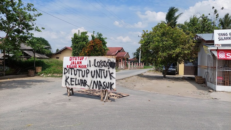 2 Dusun di Pagar Merbau Deliserdang Lockdown usai 12 Warga Positif Covid-19